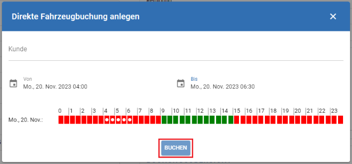 Buchung nicht möglich