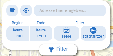 Adresse und Timepicker