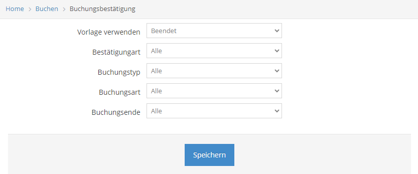 Buchungsbestätigung neu anlegen